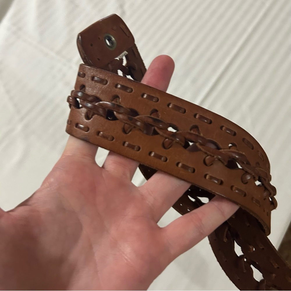 Leather belt